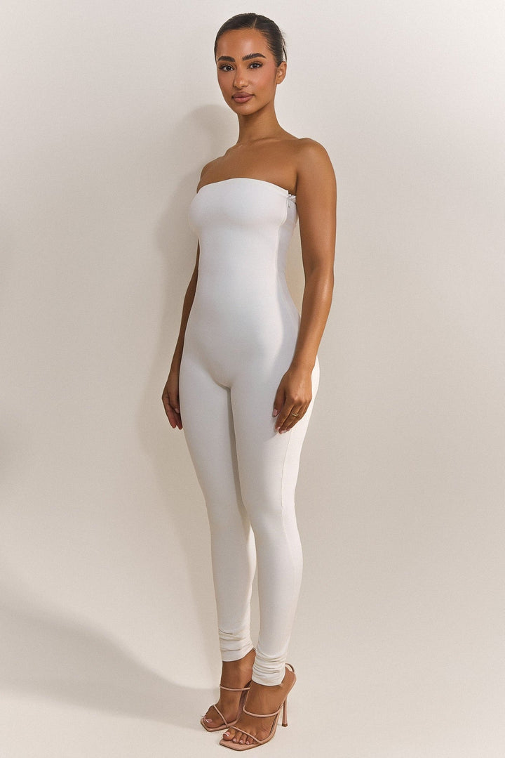 The Sculpt Long Unitard in White – Mars The Label Europe